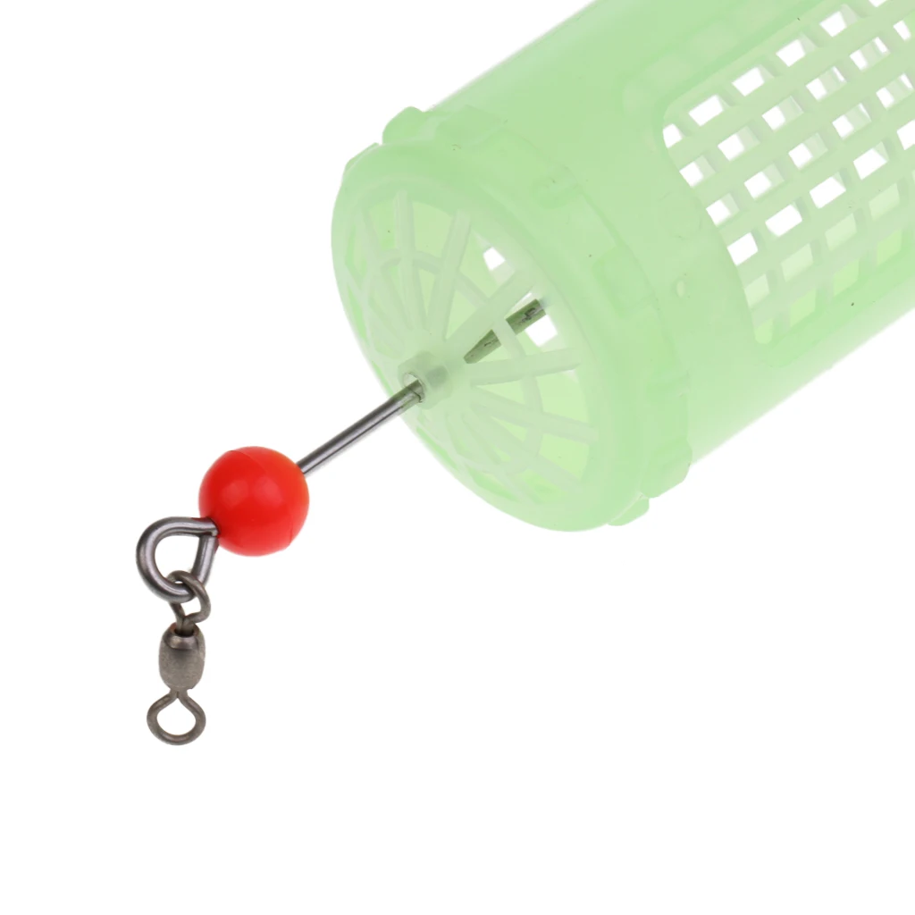 Luminous Fishing Bait Cage Carp Fishing Lures Cage Trap Basket Fishing Lures Replacement Tackles for Fisherman