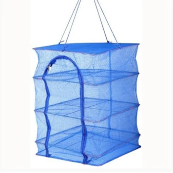 

1Pcs Foldable 4 Layers Drying Rack for Vegetable Fish Dishes Mesh Hanging Drying Net Hanging Natural Way to Dry Food
