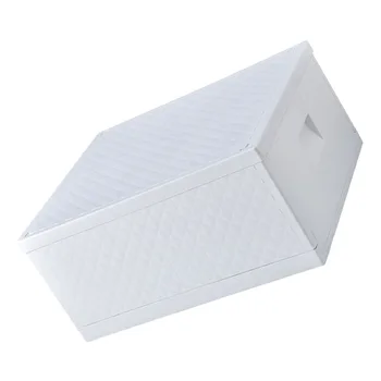 

1Pc Foldable Storage Box High-Capacity Containing Box for Home Grey White