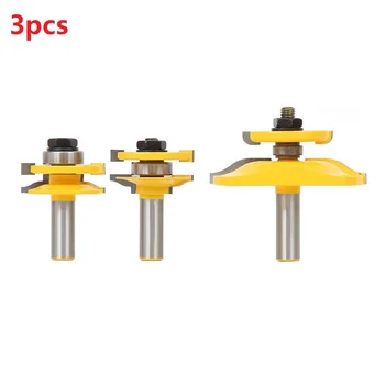 

3pcs 1/2 Inch Woodworking Milling Cutter Bit 3 Teeth T-Shank Milling Cutter Woodworking Milling Cutter Board Cutter 2020