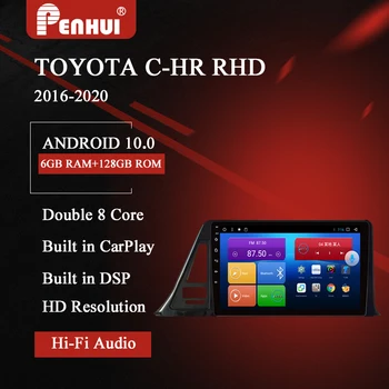 

Android Car DVD For TOYOTA C-HR RHD（2016-2020）Car Radio Multimedia Video Player Navigation GPS Android 10.0 Double DIn