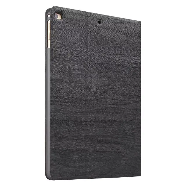 Black Деревянный флип-чехол для IPad Air 1 Air 2 Чехол A1566 A1567 из искусственной кожи Смарт авто-сна Стенд чехол для IPad Air 1 2 чехол 9,7'' - Цвет: Black