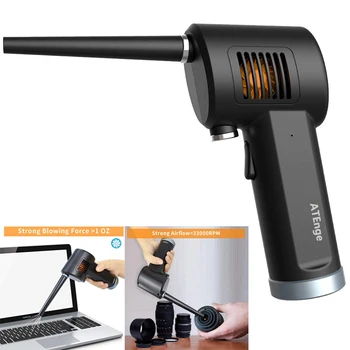 Cordless Air Duster for Computer Cleaning, Replaces Compressed Spray Gas Cans, Rechargeable Cleaner Blower for Computer camera 1