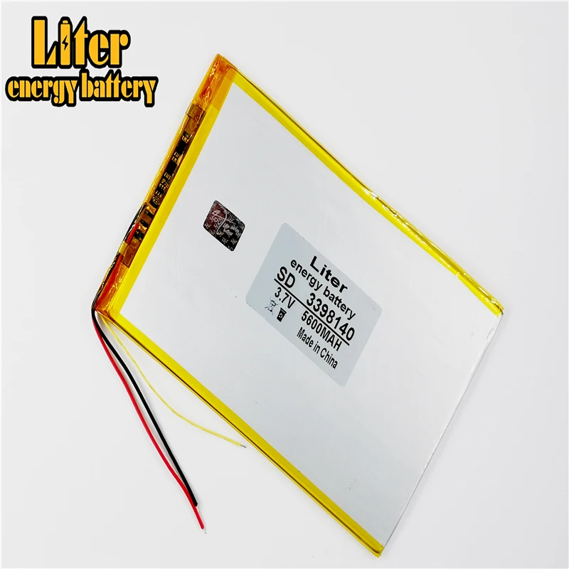 Универсальный литий ионный аккумулятор для планшетного ПК 3 линии 3398140 7 в 30100140