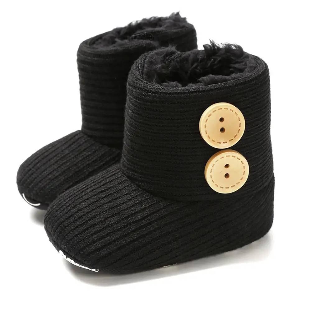Puseky для новорожденных малышей Для мальчиков ясельного возраста для девочек унисекс повседневные зимние ботинки обувь для младенцев для детей, начинающих ходить; обувь