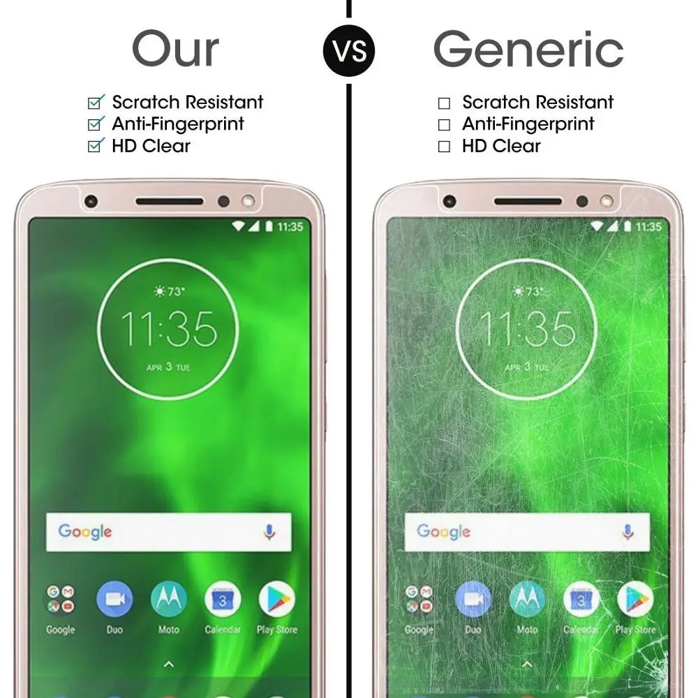 2 шт закаленное стекло для moto g 6 g7 play plus power e5 e4 Защитное стекло для moto g 7 plus Защитная пленка для экрана
