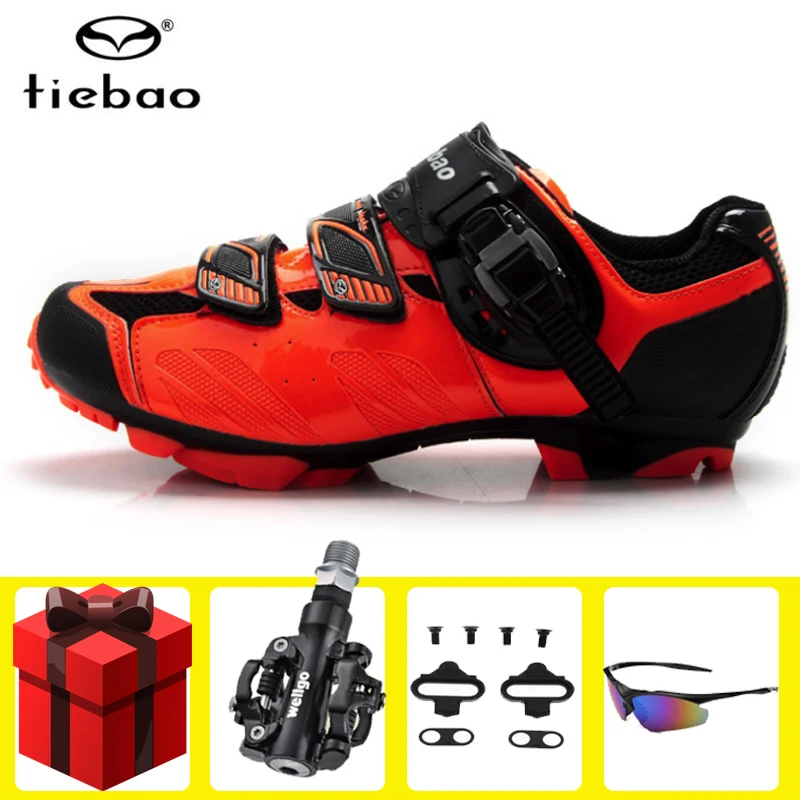 

Tiebao Cycling Shoes SPD pedals Professional MTB Mountain Bike Athletic Bike Shoes Self-Locking Riding Bicycle Shoes Sneakers