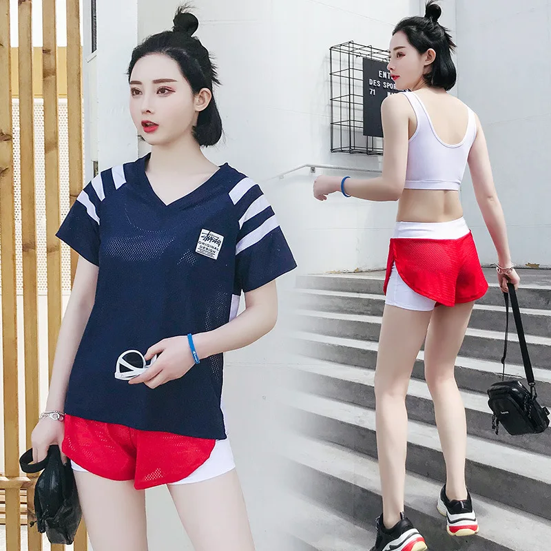 

Fen Meier New Style Yoga Clothes Women's Summer Slimming Fashion Large Size Loose-Fit Running Fitness Quick-Dry Sports Clothing