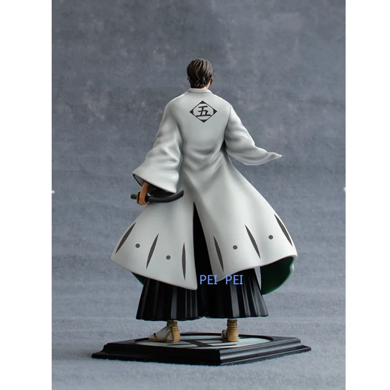 Аниме отбеливатель статуя Aizen Sousuke Gotei 13 Смола GK полная длина Портрет Фигурка Коллекционная модель игрушечная коробка Q1039