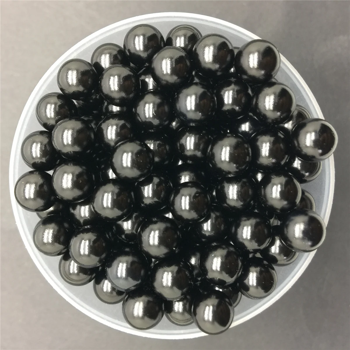 Black DIY 4 мм 6 мм 8 мм 10 мм акриловые без отверстия круглые жемчужные бусины для изготовления ювелирных изделий - Цвет: Black