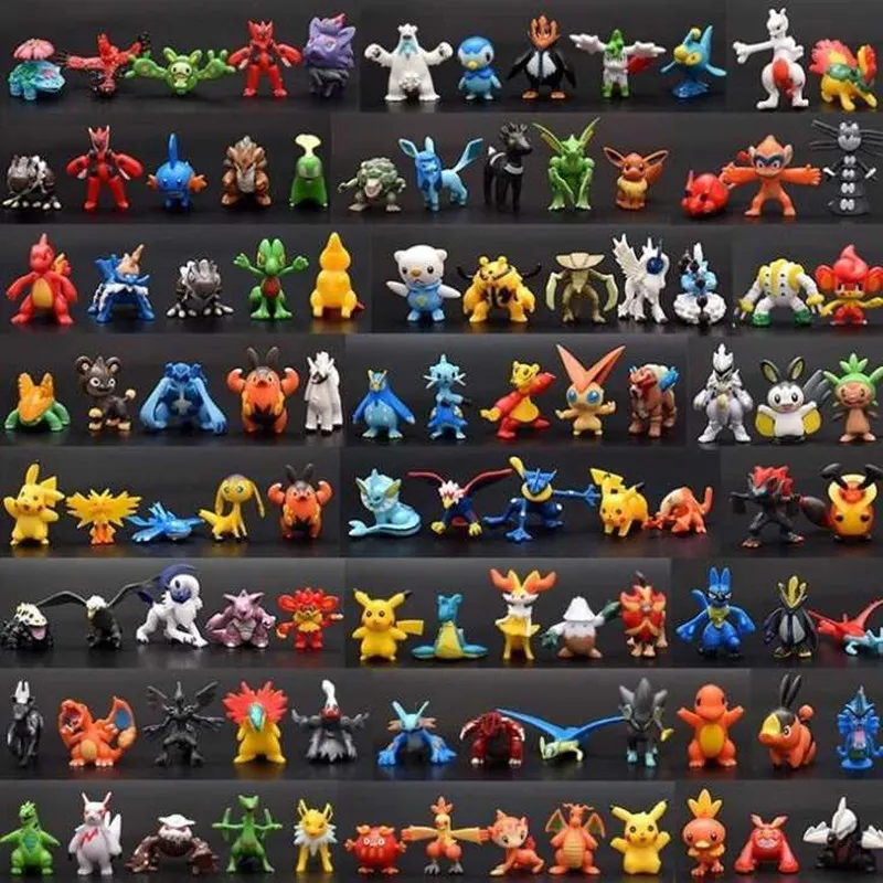 144 шт. 72 шт./компл. аниме фигурки покемонов игрушка Пикачу венузавр Charmeleon