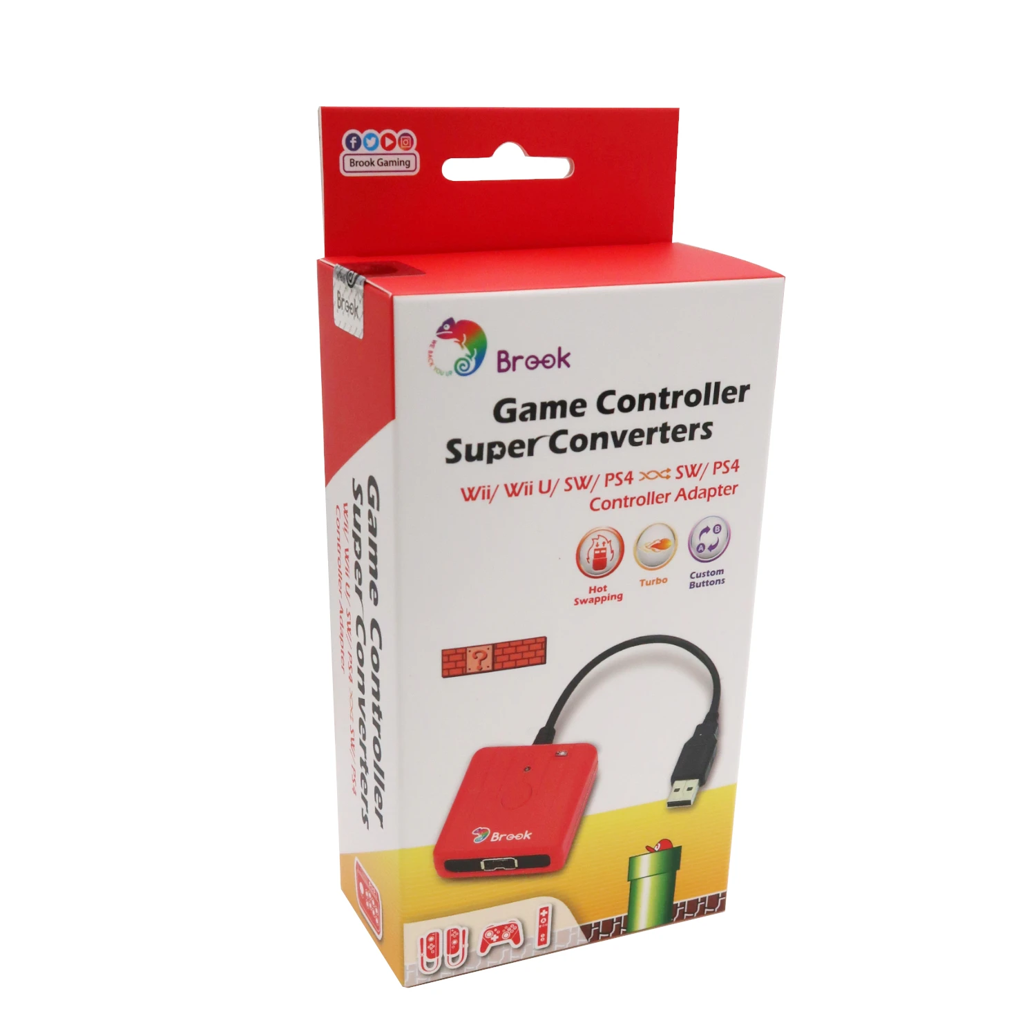 Brook Super Converter For Wii Wii U For Nintend Switch For Ps5 Game Controller To For Nintend Switch Ps4 Pc X Input Zppa00g Accessories Aliexpress