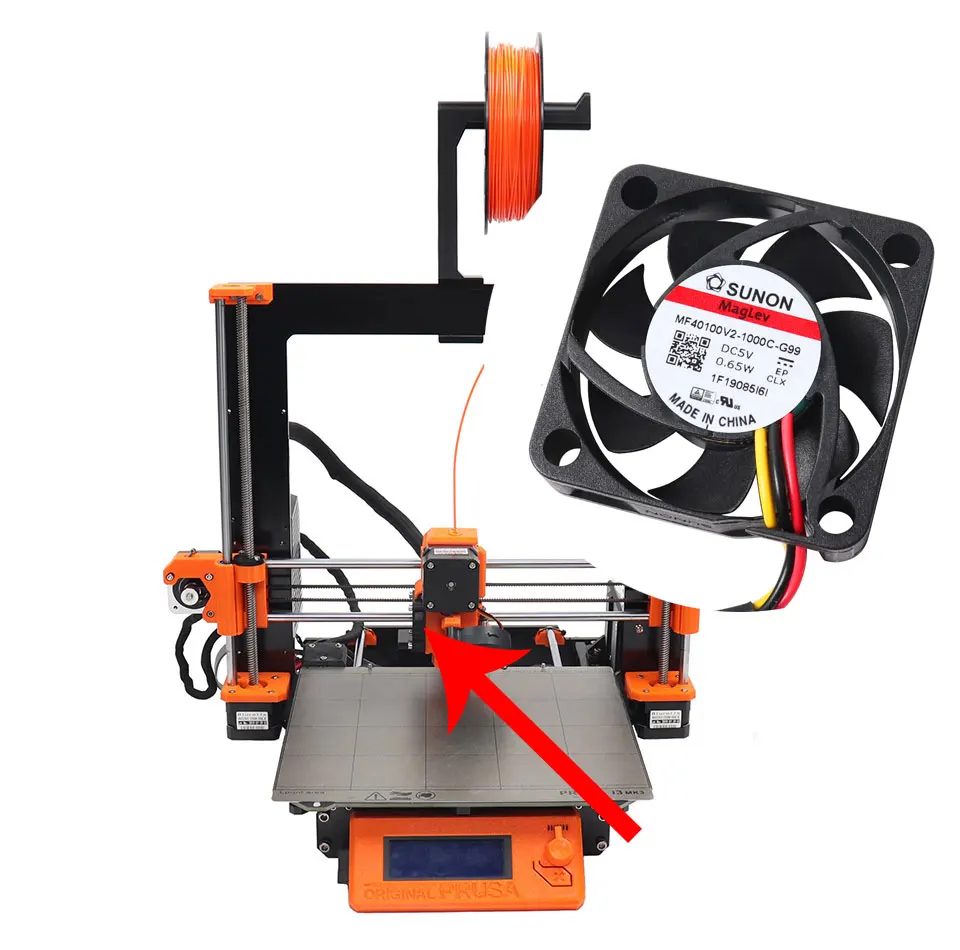 Клон Prusa i3 MK3S принтер Полный комплект с Einsy Rambo Sunon вентилятор ремень Gates PETG печатные части prusa i3 mk3s принтер Полный комплект