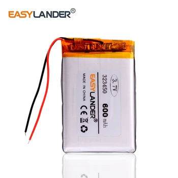

PRS-505 E-Book Battery 323450 3.7v 600mah lithium polymer battery For Sports bracelet earphone MP3 MP4 DVR GPS 303450 313450