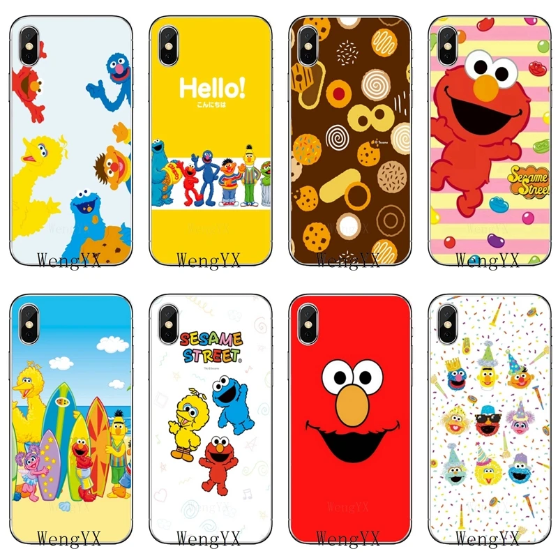 

For Xiaomi Redmi Note 7 6 6A 5A 4 4A 3 pro S2 5 plus 4x Pocophone F1 Sesame Street cookie Accessories phone case