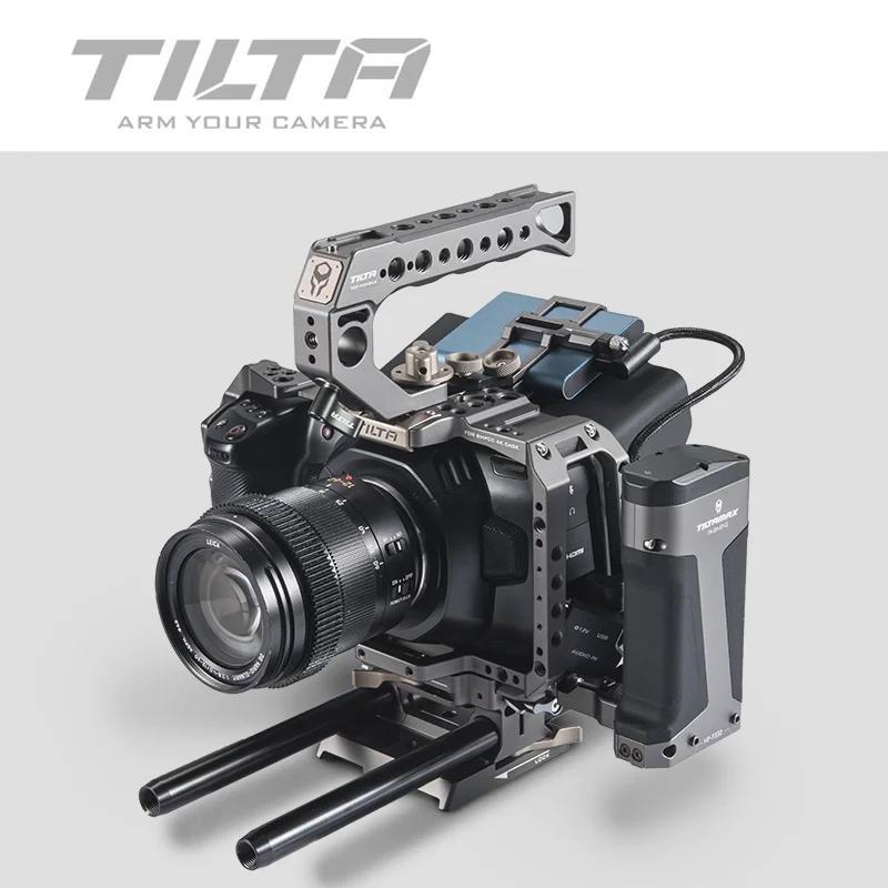 Клетка для камеры Tilta BMPCC 4K 6K с полным держателем SSD накопителя верхней ручкой