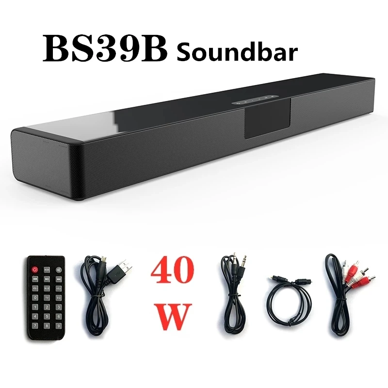 40wハイパワー多機能bluetoothスピーカー 家庭用スピーカー 音楽センター サブウーファー Ledディスプレイ Pc コンピューター用 サウンドバー Aliexpress