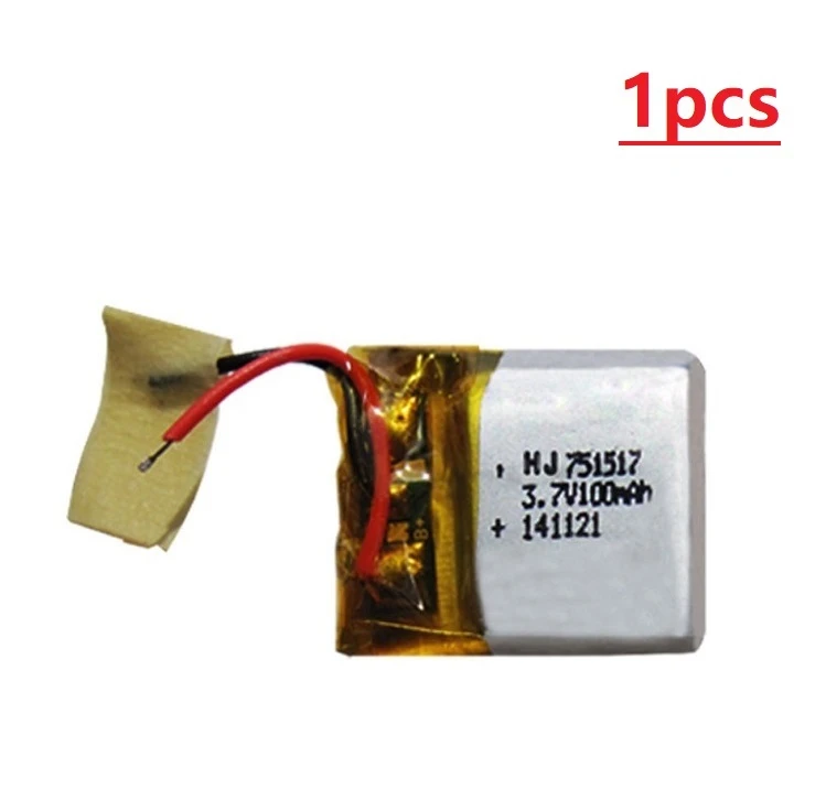 3,7 V 100mAh 751517 литий-полимерный аккумулятор CX-10 CX-12 JJ810 дистанционный Квадрокоптер 3,7 V Lipo bettery от 1 шт. до 10 шт - Цвет: 1Pcs