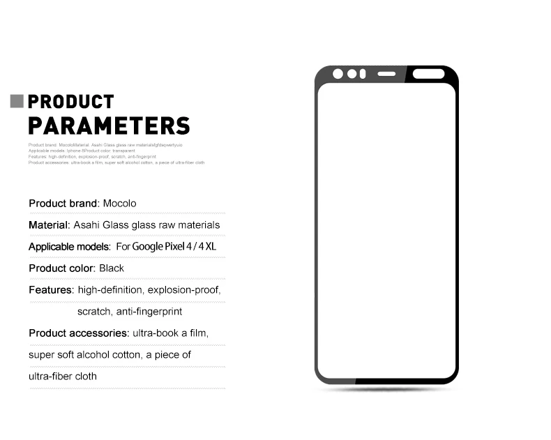 Mocolo закаленное стекло для google pixel 4 3 Защита экрана полное покрытие стеклянная пленка google pixel 4 3 XL 4xl 3xl передняя крышка стекло