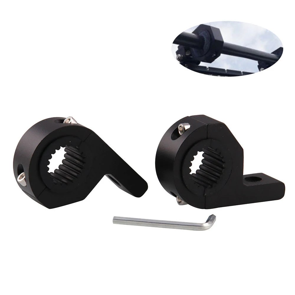 

Off-Road LED Light Bar Horizontal Rod Mounting Clamp Clip W/ Hex Wrench Tools