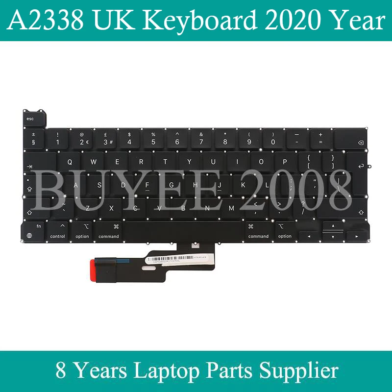 

Клавиатура A2338 для MacBook Pro Retina 12 дюймов, английская раскладка, 2020 года
