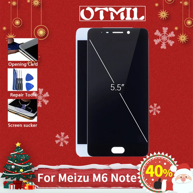 5," для Meizu M6 Note Полный ЖК-дисплей сенсорный экран дигитайзер для M721H M721Q M721W ЖК+ рамка Замена 1920*1080