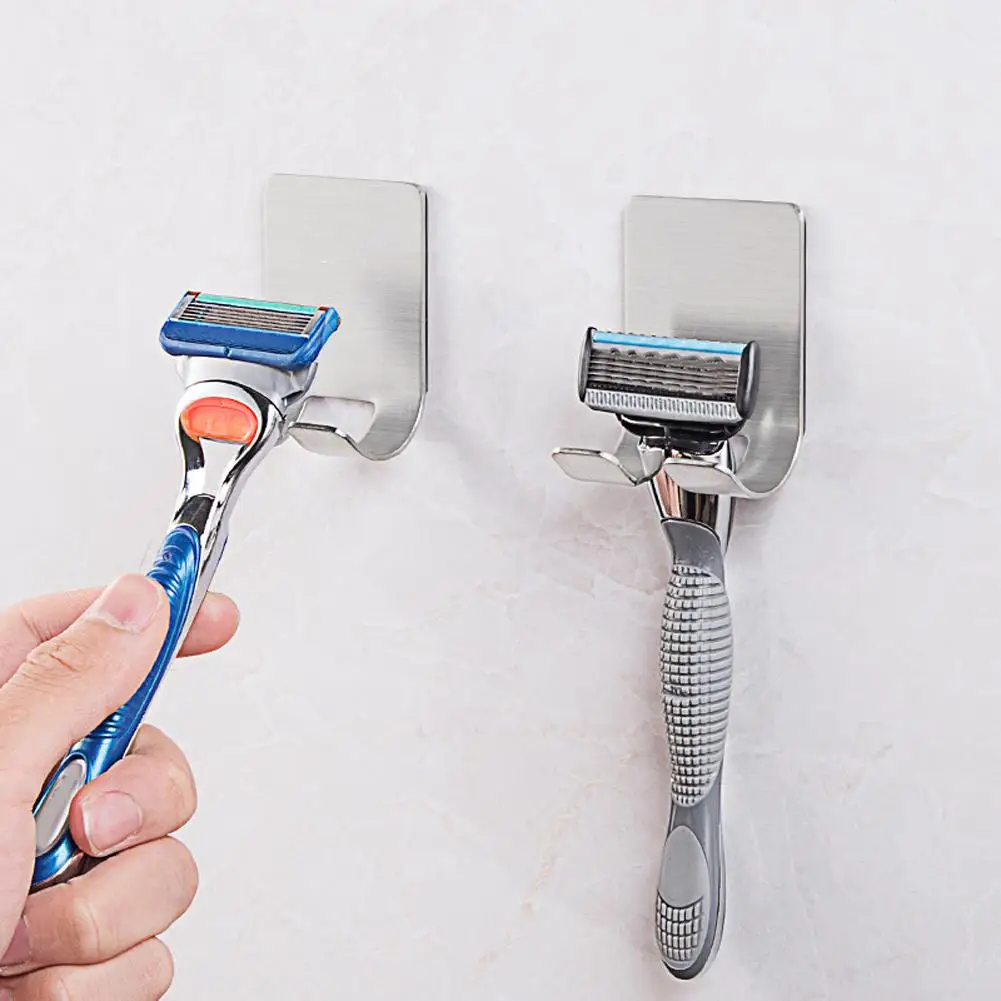 Держатель для бритвы держатель самоклеящаяся подставка из нержавеющей стали