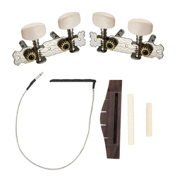 

Ukulele Bridge+Piezo Bridge+Saddle Nut+Tuning Pegs for Ukulele Uke