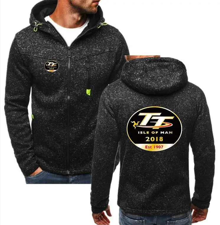 2018 Winter Fashion Isle of Man TT Hoodie jogging Men Zipper Cardigan men Mercedes F1 Sweatshirts Casual Coat Tops C | Автомобили и