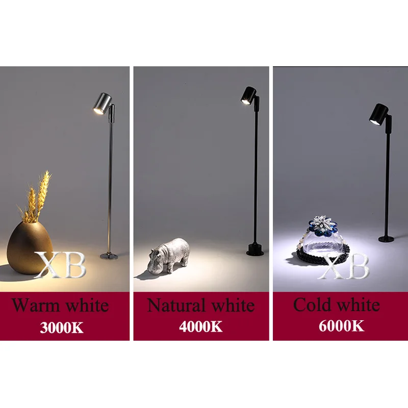 1W 3W Projector Small Spotlight led Spot Down lights Lamp with Power Supply 110/220v Showcase Jewery Cabinet Lighting DC12V