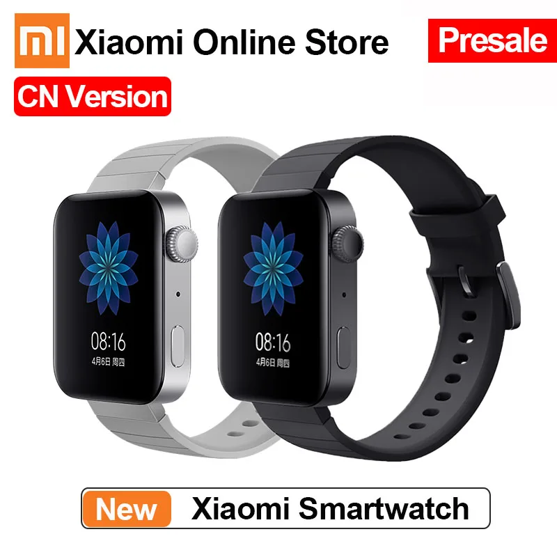 Xiaomi Smartwatch пульсометр сна Обнаружение движения Голосовое управление AMOLED экран плавание водонепроницаемый gps MIUI для часов Wifi