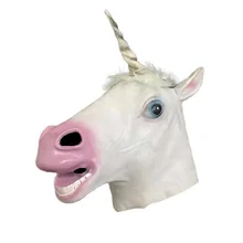 Высококлассная Маска «лошадиная голова» Лев Олень волк свинья и Крыса Бык Альпака собака кролик обезьяна 12 Китайский Зодиак животное кошка головная полоса Единорог