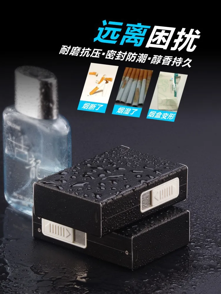 Чехол для 20 сигарет перезаряжаемая зажигалка usb в европейском и американском