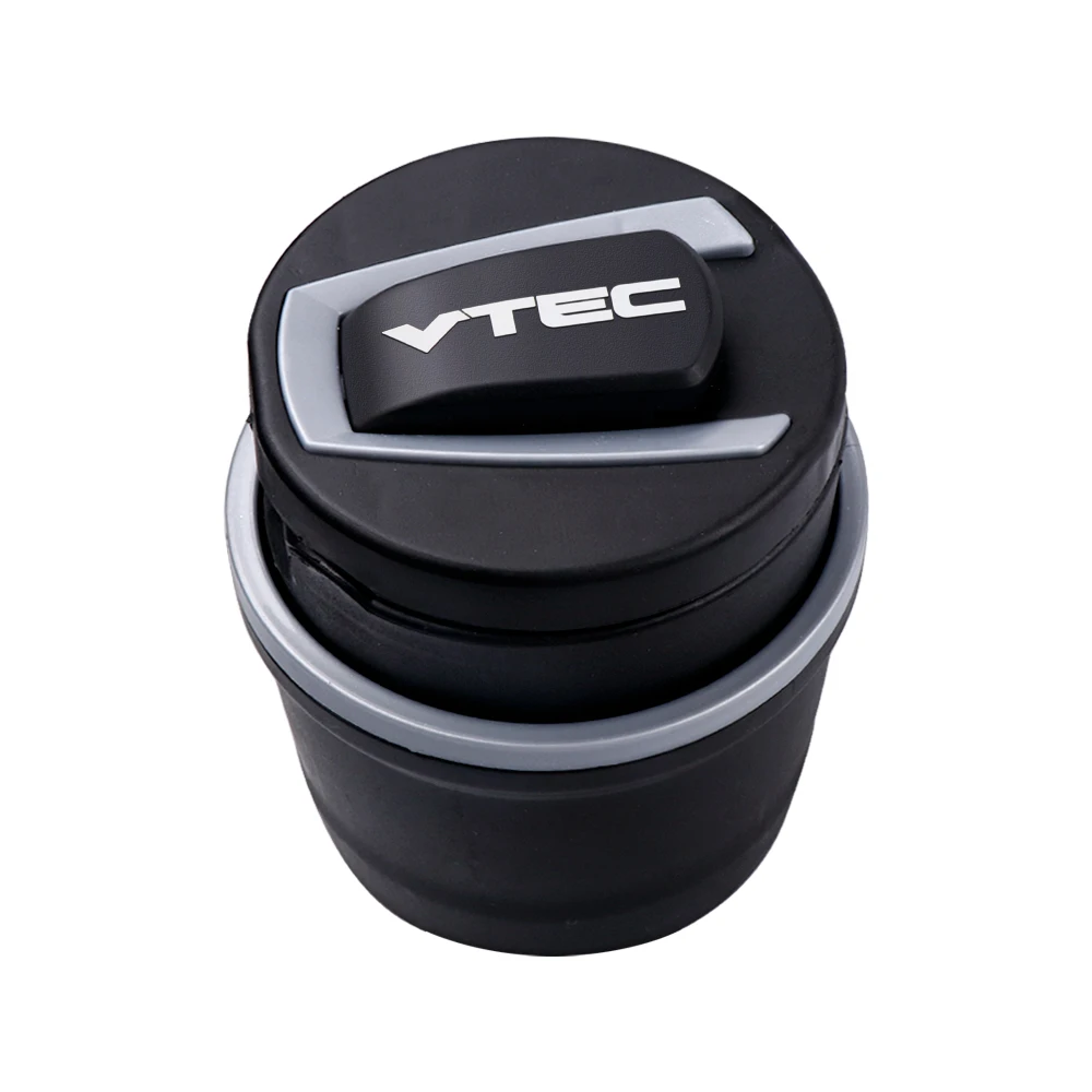 Car styling VTEC Logo Car led Ash Tray Ashtray Storage Cup for Honda Civic Accord Odyssey Spirior CRV SUV Auto Accessories - Название цвета: Коричневый