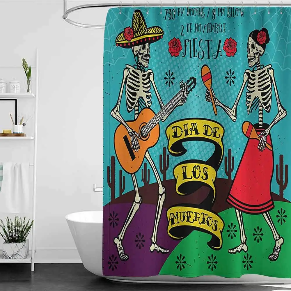 День Святого Валентина Dead decoror Dia de Los Muertos праздничный с испанской парой танцев