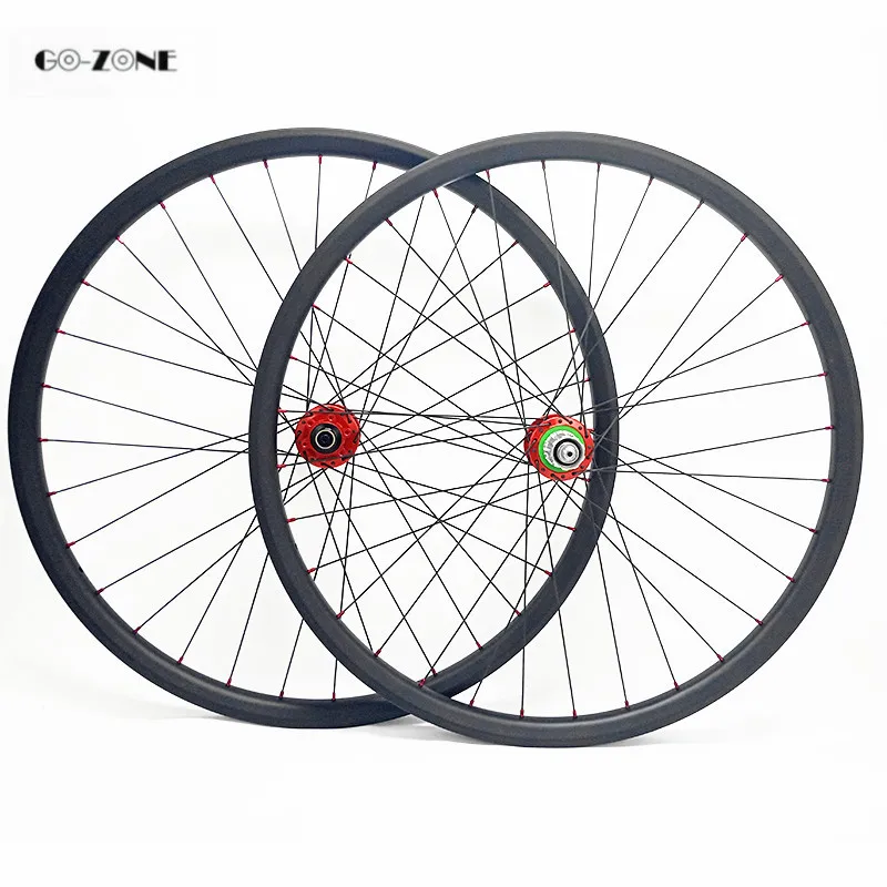 rodas mtb 29 asymmetric am 45x25mm tubeless bicycle wheel hope 4 boost 110x15 148x12 /thru axle disc carbon wheelset pillar 1420