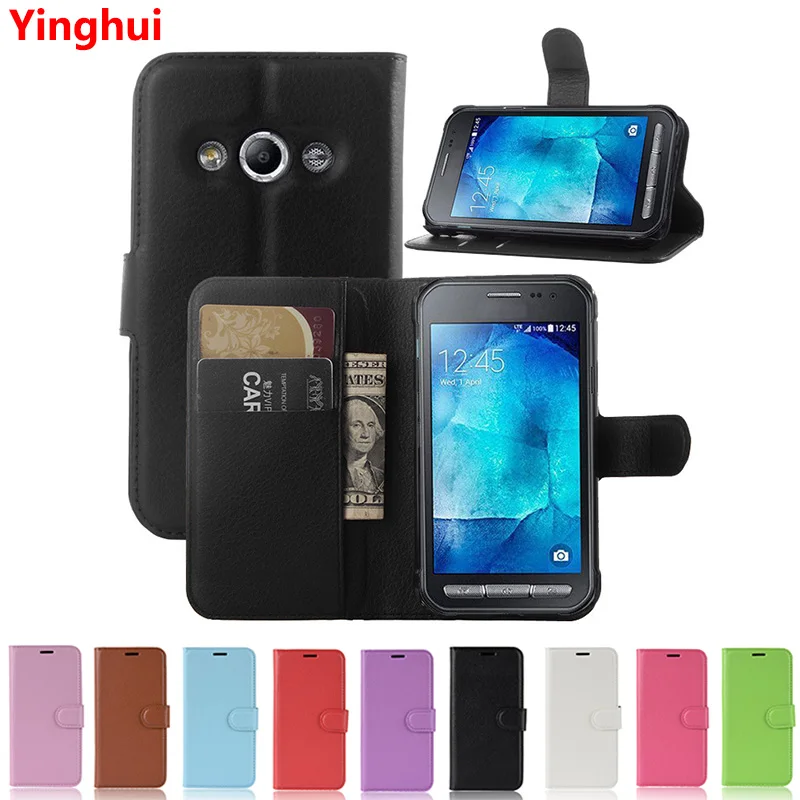 Кожаный чехол-бумажник для Samsung XCover 3 SM-G388F G388F Xcover3 | Мобильные телефоны и