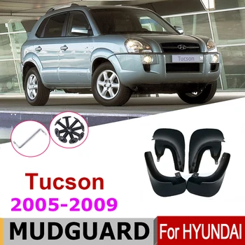 

Mudflaps Fender Flares For HYUNDAI TUCSON JM 2009 2008 2007 2006 2005 4PCS Car Front Rear Splash Guards Mudguards Mud Flaps