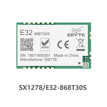 E32-868T30S sx1276 lora transmissor de longa distância e receptor sx1278 868 mhz 1 w smd sem fio transceptor 868 mhz smd selo buraco