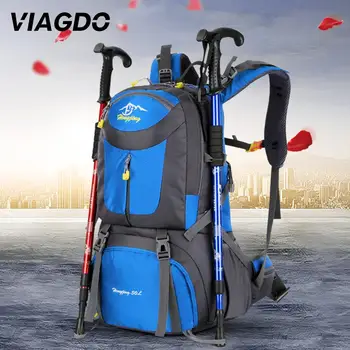 

Mountaineering Backpack Backpack Cycling Camping Sports Blanket Roll Knapsack 50L Cotton Waterproof Nylon Practical