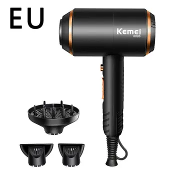 

Professional 3 Heat Hair Dryer Blow Dryer Volume with Diffuser Salon Tool High-power Durable Hair Dryer Hot/cold Air Kemei 4000W