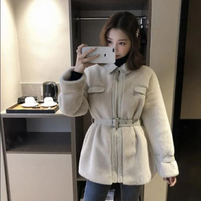 Heydress, женские зимние куртки из искусственной кожи, пальто, винтажные женские плотные пальто в стиле пэчворк, Повседневная Уличная верхняя одежда с поясом для девушек