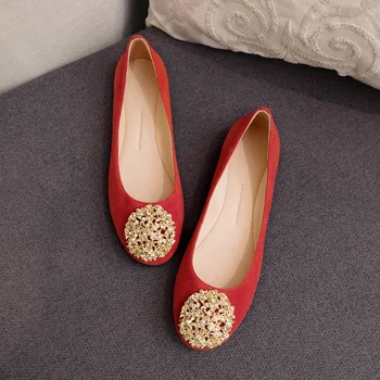 

Shoes Women Zapatos De Muje Metal Buckle Women Sandals Solid Summer Single Shoes Round Toe Sapato Feminino