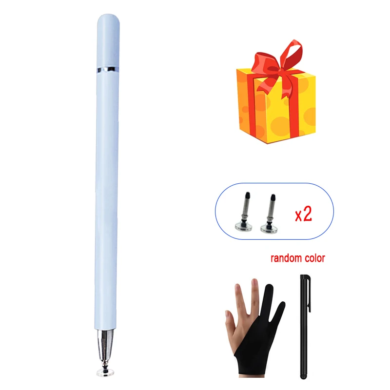 Универсальный емкостный стилус для сенсорного экрана для Apple iPad Pencil для iPad Pro 11 12,9 10,5 стилус для планшета ручка для телефона для iPhone - Цвета: White