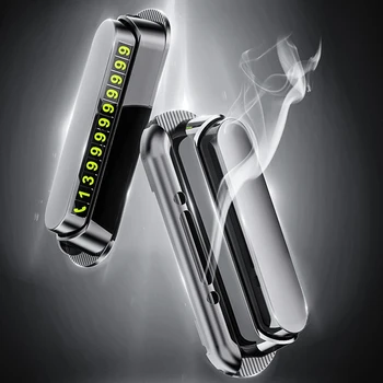 

Luminous Phone Number Card Plate Car Temporary Parking Card Sticker Car Air Freshener Universal 4 in 1 Function Car Accessories