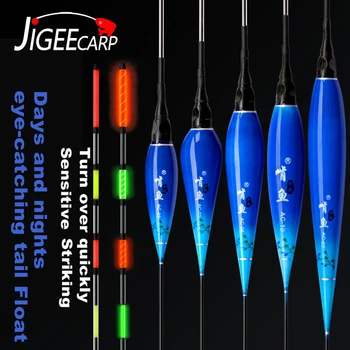 

JIGEECARP 1pc New Nano Fishing Float Shadowless Super-bright and Ultra-Sensitive Electronic Float Day Night Usable Float Tackle