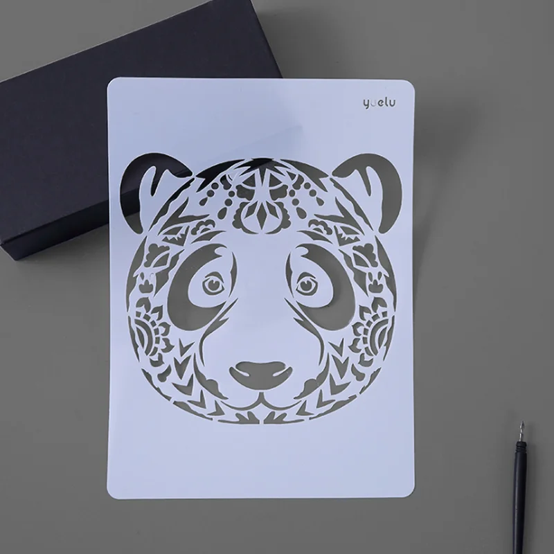 

1PC Panda Stencils PaintingTemplate DIY Scrapbooking Photo Album Decorative Bullet Journal Stencils Drawing Template Reusable