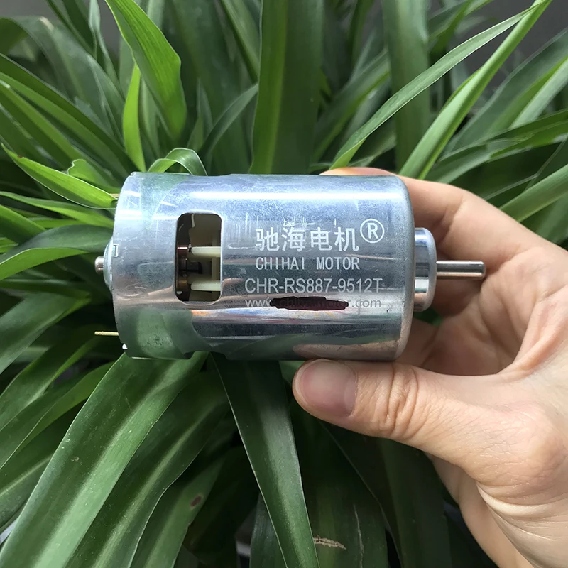 Micro Chrrs887 dc Motor de Escova de Carbono de Alta Potência dc 18v 23500rpm Alto Torque Cheio Rolamento de Esferas Ventilador de Refrigeração para Combater o Robô