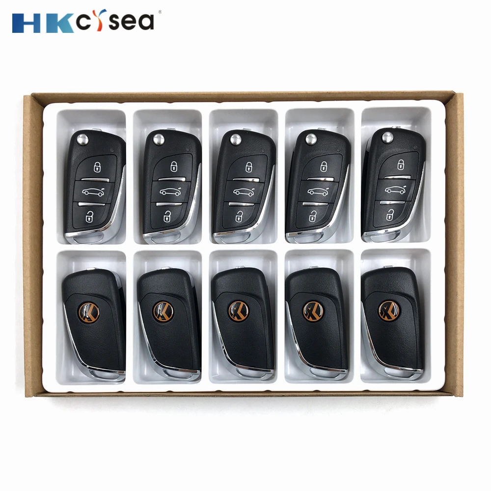 HKCYSEA 10 шт./лот 3 кнопки Xhorse VVDI2 проводной/беспроводной пульт дистанционного
