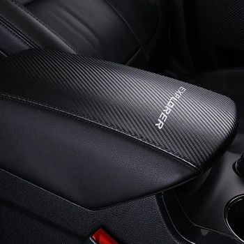

Car Central Armrest Box Cover Center Console Protection Leather Case Central Armrest Case Holster For Ford explorer 2016-2019